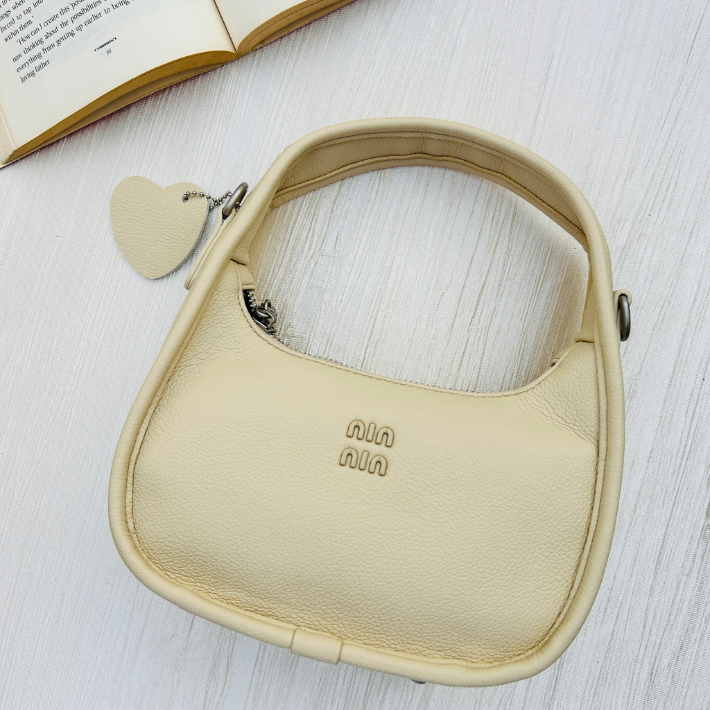 Beige Moon Bag